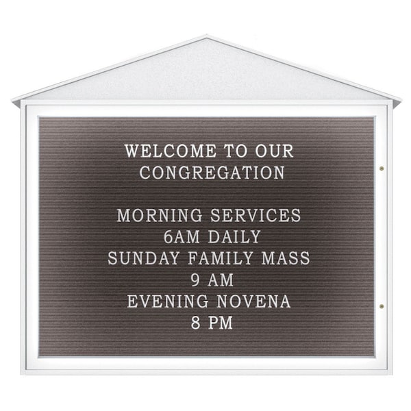 Indoor Enclosed Combo Board, 72"x36", Bronze Frame/Green & Burgundy